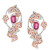 Orecchini in argento con Rubellite (Gems en Vogue)