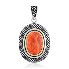 Colgante en plata con Ostra espinosa naranja (Jones Lee)