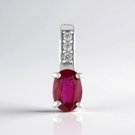 Ciondolo in argento con Rubino Bemainty