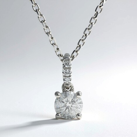 Collana in oro con Diamante SI1 (H) (CIRARI)
