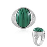 Anillo en plata con Malaquita (Adela Silber)