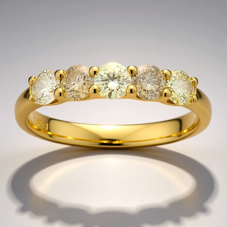 Anello in oro con Diamante Fancy SI2 (CIRARI)