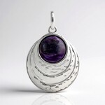 Ciondolo in argento con Charoite