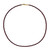 Mozambique Garnet Silver Necklace