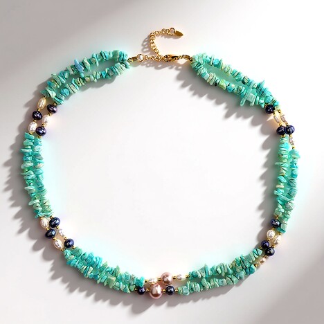 Collana in argento con Perla d'Acqua Dolce Pesca (Riya)