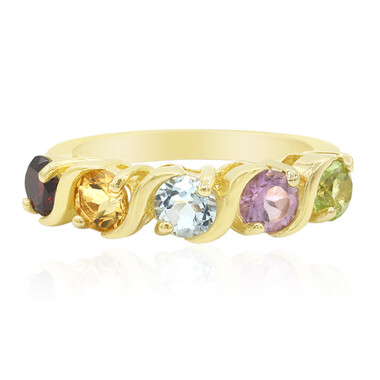 Anillo en plata con Granate de Mozambique