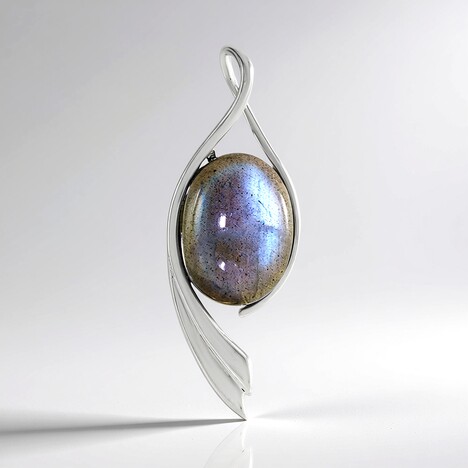 Ciondolo in argento con Labradorite (MONOSONO COLLECTION)