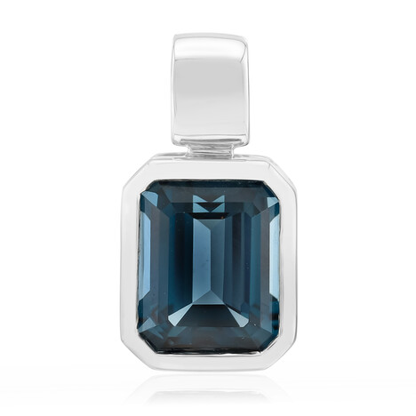 Ciondolo in argento con Topazio Blu Londra (Pallanova)