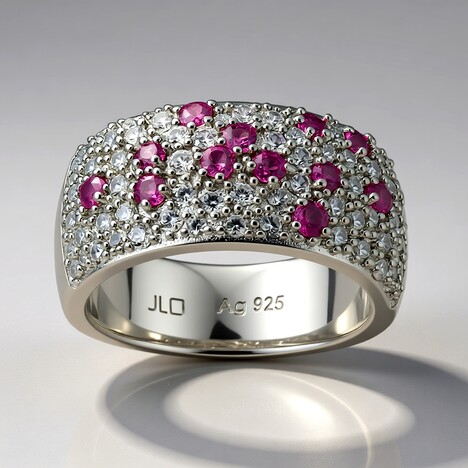 Anello in argento con Rubellite