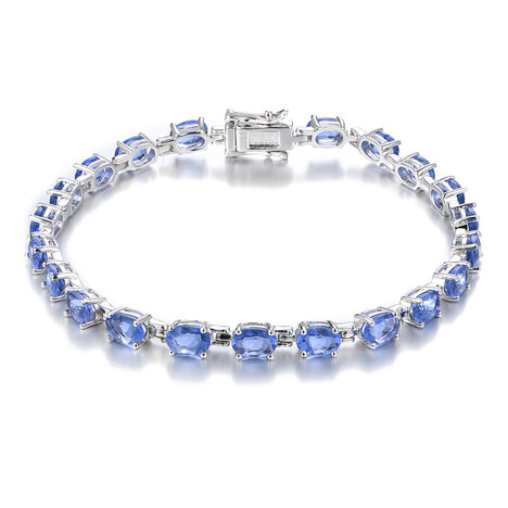 Bracciale in argento con Fluorite Cangiante