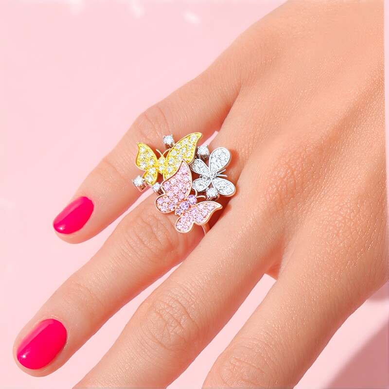 Anello in oro con Diamante Giallo SI2 (CIRARI)