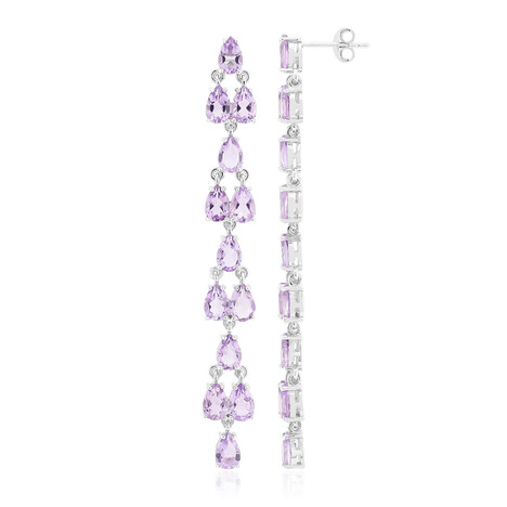 Amethyst-Silberohrringe