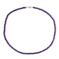 Sambia-Amethyst-Silberhalskette