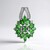 Pendentif en argent et Tsavorite de Tanzanie