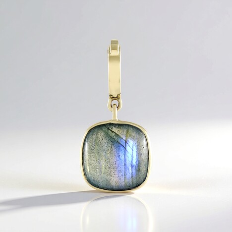 Ciondolo in oro con Labradorite Blu Maniry