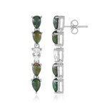 Zilveren oorbellen met Mezezo opalen