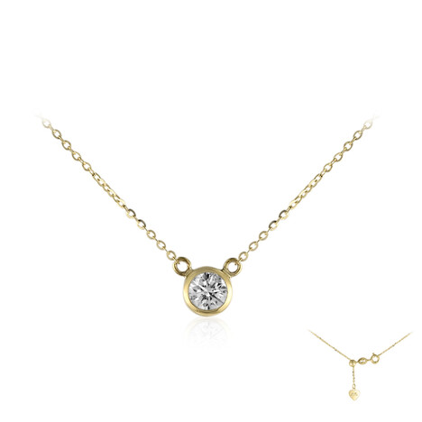 Gouden halsketting met een Diamant SI1 (G) (Annette)