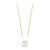 9K Green Amethyst Gold Necklace (dagen)
