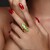 Anello in argento con Peridoto