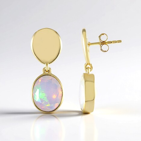 Orecchini in argento con Opale di Welo