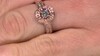 Gouden ring met een VS1 Argyle-Rose de France-Diamant (Annette)