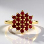 Anello in argento con Rubino Tanzania