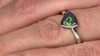 Anillo en plata con Tsavorita de Kenia AAA