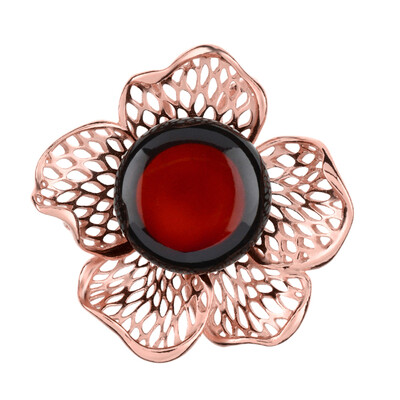 Pendentif en argent et Ambre cerise de la Baltique  (dagen)
