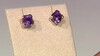 Gouden oorbellen met amethisten