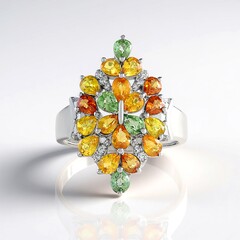Bague en argent et Saphir