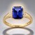 Anello in oro con Tanzanite AAA (CIRARI)