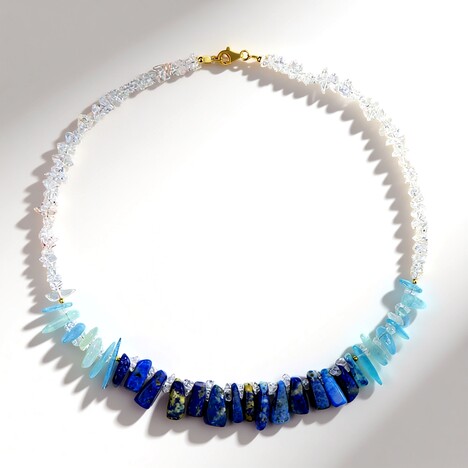 Collana in argento con Quarzo Bianco
