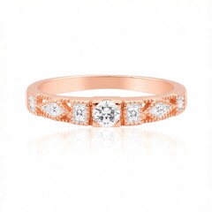 Anillo en oro con Diamante IF (D) (Annette)