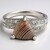 Anello in argento con Agata Botswana