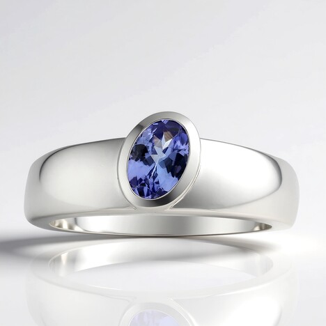 Anello in argento con Tanzanite (Pallanova)