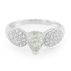 Bague en argent et Tourmaline cuprifère