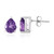 Moroccan Amethyst Silver Earrings