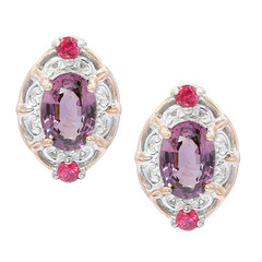 Lavender Spinel Silver Earrings (Gems en Vogue)