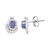 Boucles d'oreilles en argent et Tanzanite
