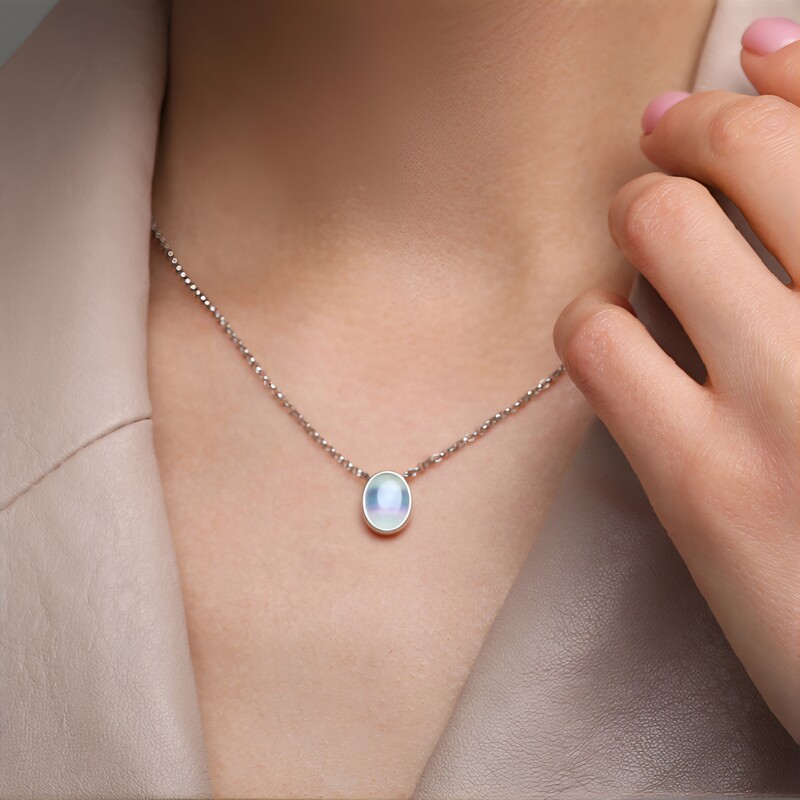 Fluorite Silver Pendant (MONOSONO COLLECTION)