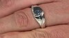 Anillo en plata con Aguamarina Santa María