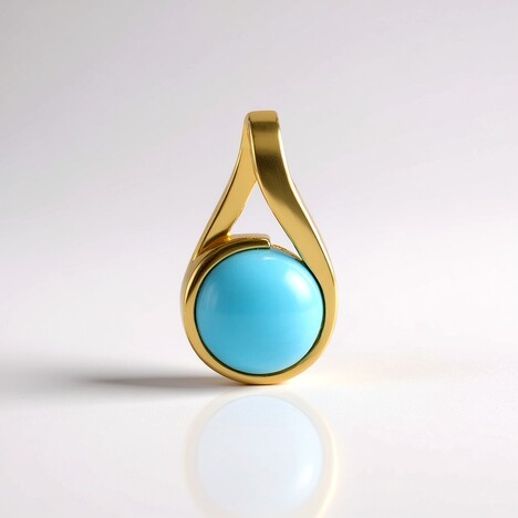 Ciondolo in argento con Turchese Sleeping Beauty