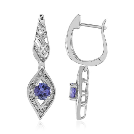 9K AAA Tanzanite Gold Earrings (Ornaments by de Melo)