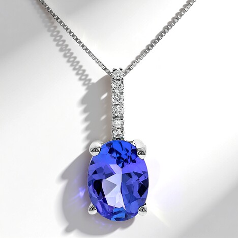 Collana in oro con Tanzanite AAA