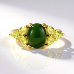 Anello in argento con Giada Canadese