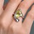 Bague en argent et Quartz citron