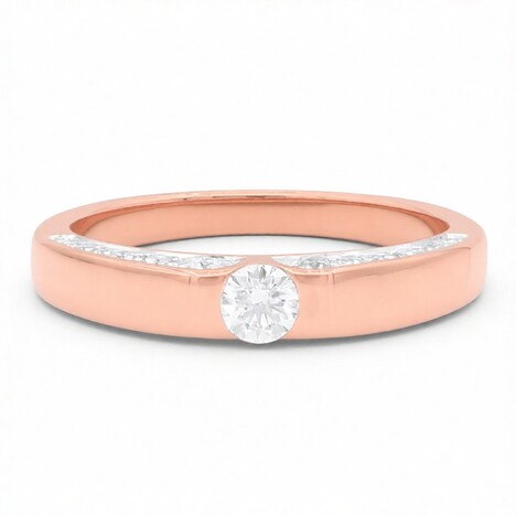 Anello in oro con Diamante SI1 (G) (Annette)