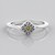 Anello in argento con Diamante Giallo I2