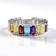 Bague en argent et Améthyste de Zambie