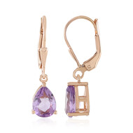 Lavendel-Amethyst-Silberohrringe
